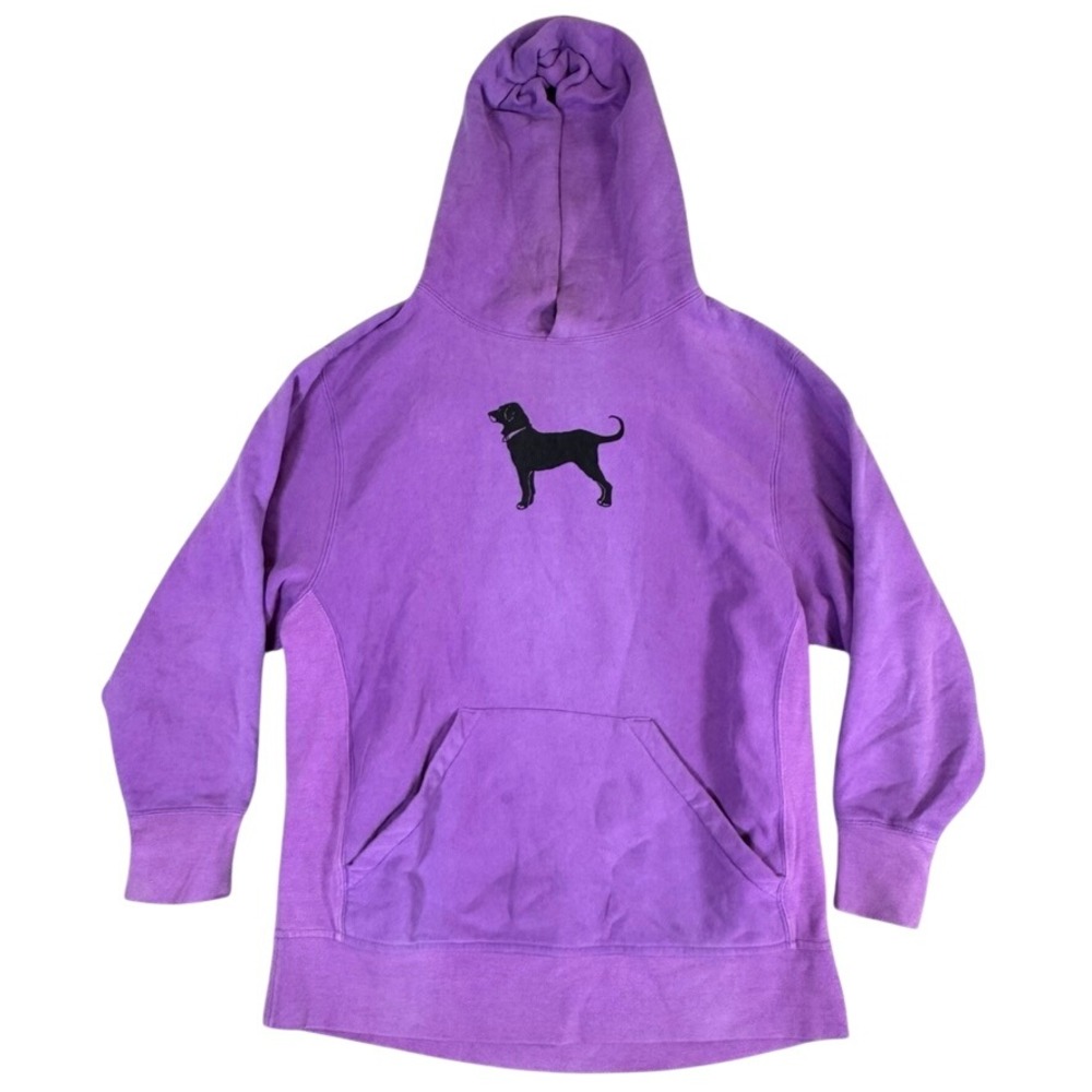 The Black Dog Purple Reverse Weave Pullover Hoodie Mens XL Logo Graphic